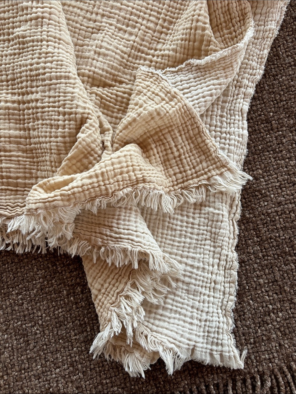 Cotton Gauze Throw Blanket - Picture 4 of 5